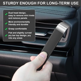 Eaukar Car Disassembly Tools Trim Wedges 24 Pieces Lever Tool Car Interior Trim Disassembly Metal Plastic Wedges Car Disassembly Tool Car Panel Removal Tool Car Door Panels