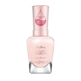 Sally Hansen Color Therapy Nail Polish | Biotin, Argan Oil, Long Lasting, Healthy Nails, Nail Strengthener, Sheer | 536 My Sheer | Light Pink Nail Color