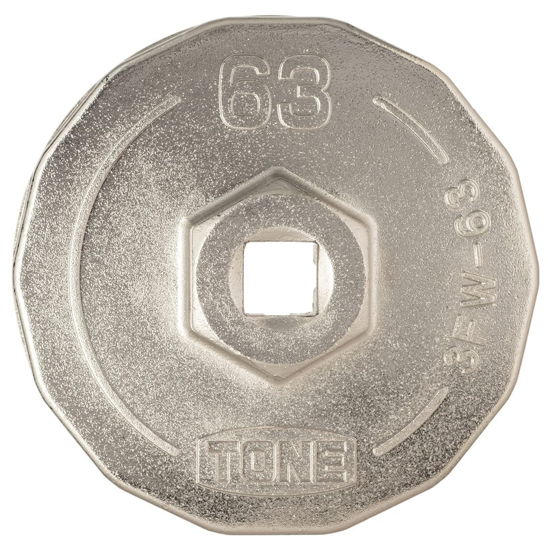 TONE Oil Filter Wrench (Cup-shaped) 3FW-63 Insertion Angle 0.37 inches