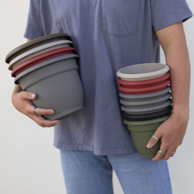 Bloem 20-56406 Fiskars Ariana Planter with Self-Watering Grid, 6", Thyme