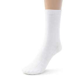 Viscose Bamboo Seamless Grid Dress Socks for Boys Girls, 3-6 Pk, Sensory School Uniform Crew Socks for kids