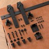 4FT Super Mini Cabinet Small Sliding Barn Door Hardware Track