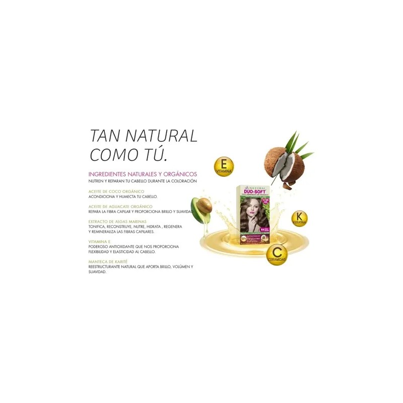 Tinte Castaño Medio - Natural Duo Soft Sin Amoníaco