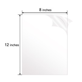 12"X12" 1/8 Inche Thick 2Pack Highly Transparent Smooth Edged Acrylic Plexiglass Sheets for DIY Crafting - 3mm Thick - with Precision Cutouts for Easy Handling(3MM-8X12-2PCS)