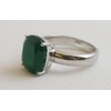 Green Onyx Sterling Silver Ring US Size 9 Diameter 19