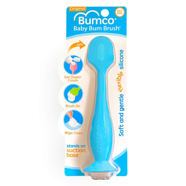 Bumco Diaper Cream Spatula - Baby Bum Brush for Butt Paste Diaper Cream, Baby Butt Cream Diaper Cream Applicator, Butt Spatula Baby Necessities, Diaper Cream Brush, Blue