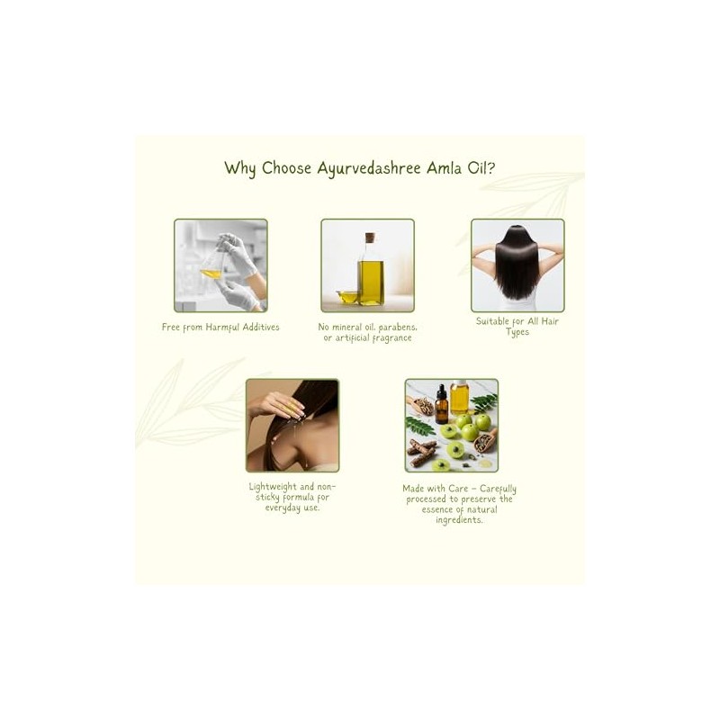 AYURVEDASHREE Aceite Capilar 6.76 Fl Oz., Con Bhringraj, Extracto De