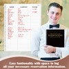 Marspark 2 Pack Reservation Book for Restaurant, 120 Day Table