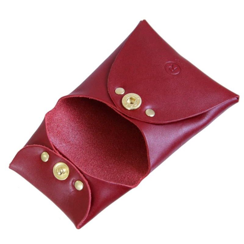 PORCO ROSSO Seamless Coin Case, Original Tochigi Leather, Made in