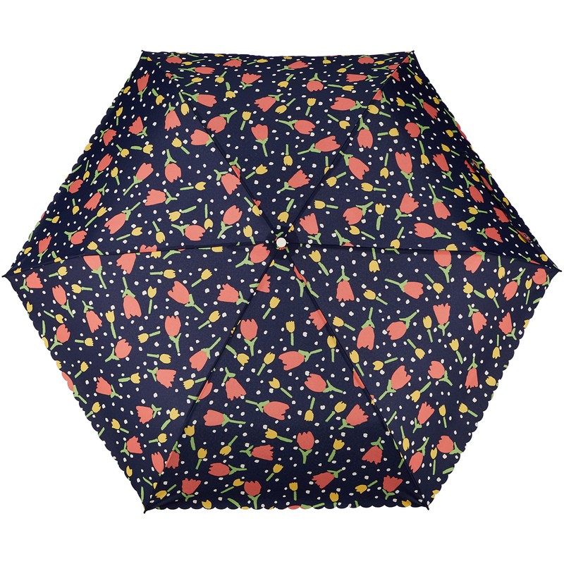 MOONBAT estaa Romantic Retro Floral Print Windproof Umbrella, Folding Umbrella,