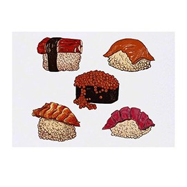 'Sushi' Temporary Tattoo - Water Resistant, Skin-Safe, Non-Toxic Transfer (TO00031417)