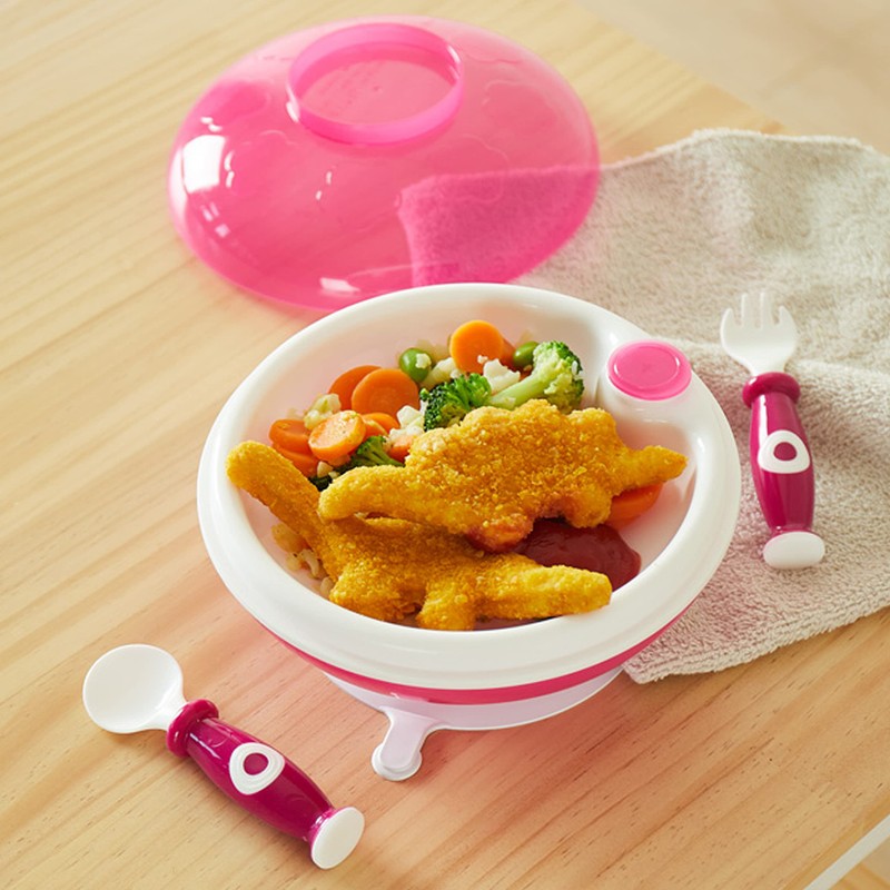 Bieco Keep Warm Tableware Set 3 Pieces pink