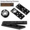 Hidden Door Hinge Kit - 360° Swinging Heavy Duty Pivot