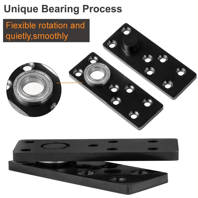 Hidden Door Hinge Kit - 360° Swinging Heavy Duty Pivot