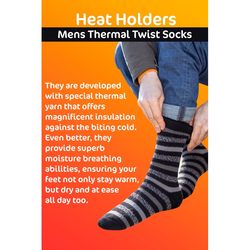 HEAT HOLDERS - Men's Winter Extra Warm Thermal Socks for
