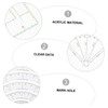 LIFKOME Multifunctional Transparent Acrylic Sewing Ruler Quilting Cutter with Measurement