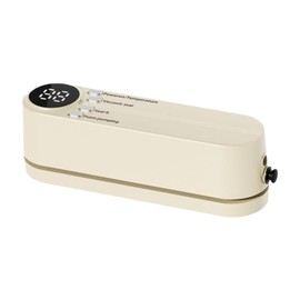 F Fityle Mini Cordless Vacuum Sealer Food Vacuum Sealer Multi Purpose Handheld Food Sealer Compact for Kitchen Bread Meat Camping Home, White