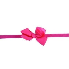Style Nuvo Girls Baby Grosgrain Ribbon Bow Headband Hairband - Hot Pink