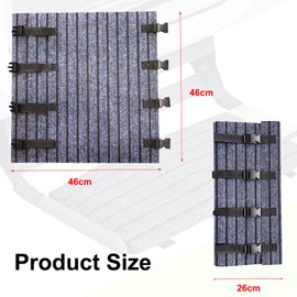 MIUUIPI Motorhome Step Doormat, Non-Slip Adjustable Carpet Floor Mats, Carpet Step Caravan for Step with Buckle Closure, Camping Step Mat