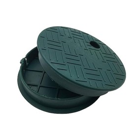 6 Inch Sprinkler Valve Box Cover, 2 Pack Round Outdoor Irrigation Valve Box Lid Replacement for Lawn Yard Sprinkler/Irrigation System