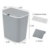 Nesmilers 3.2 Gallon/12 L Wall Mounted Garbage Can, Hanging Cabinet