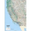California and Nevada Physical Map - 23.4 x 33.1 Inches
