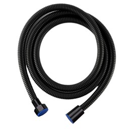 oupados 2 m Shower Hose, Universal Shower Head Hoses, Black, Suitable for Hand Showers, Shower Hoses