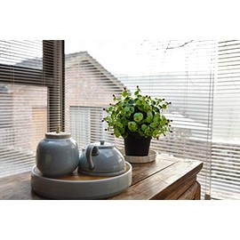 Planta Artificial Decorativa con Maceta Fabricada 100 en Polietileno Color Beige                                                                      