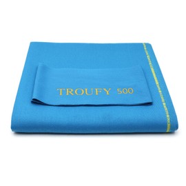 TROUFY 500/900 Billiard Cloth Pool Table Felt for 7' 8' 9' Pool Table Pre Cut Bed & Rails (TROUFY 900 Blue, 9ft)