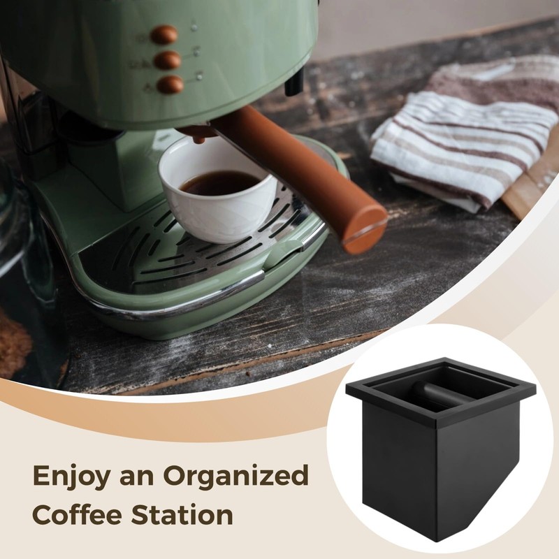 Espresso Coffee Ground Knock Box Chute, Desktop Knocking Residue Box