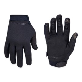 Saints of Speed Motorcycle, Mountain Bike, Motocross, Cycling, Biking, and BMX Gloves (Blackout II, Extra Large)