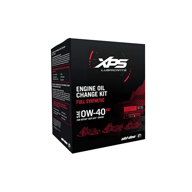 Ski-Doo OEM 4T 0W-40 Synthetic Oil Change Kit Rotax 600