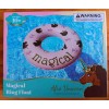 Afro Unicorn "Divine" Inflatable Pool Swim Ring Float 39” Purple