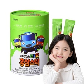 Dongwon Cheonjiin Little Bus Tayo Red Ginseng Stick Shine Muscat (60 packs of 10g, 60 days worth) / 동원천지인 꼬마버스 타요 홍삼스틱 샤인머스캣 (10g 60포 60일분)