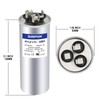 SUREPHON 45+5 uF 45/5 MFD ±5% 370V/440VAC Dual Run Start