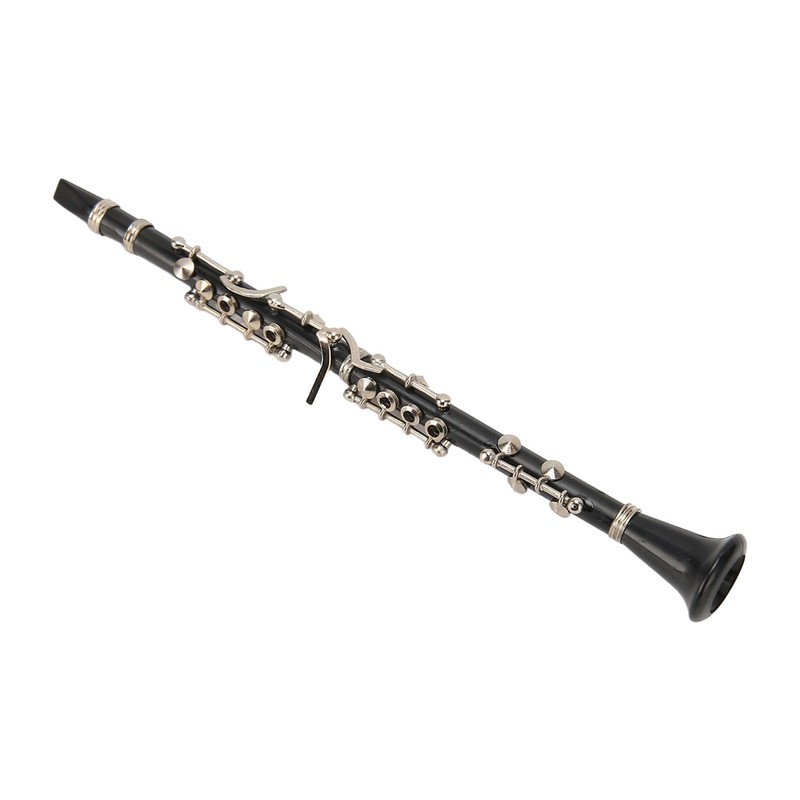Miniature Clarinet Replica with Stand and Case Musical Instrument Model