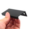 80mm Aluminium Alloy Finger Edge Handle Pull Black Modern Style