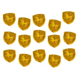 LITKO Thrones Tokens | Compatible with A Game of Thrones | Stark | Targaryen | Tyrell | Lannister | Greyjoy | Martell | (Transparent Yellow-Baratheon)
