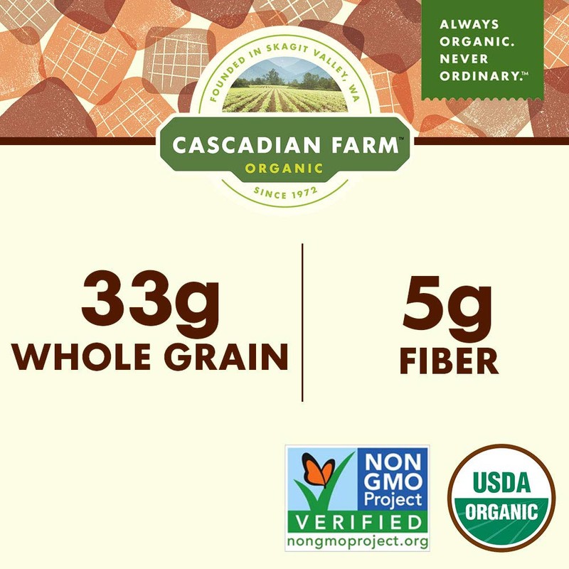 Cascadian Farm Organic Multi Grain Squares Cereal 12.3 oz