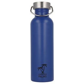 Crossed Palms Stainless Steel Water Bottle, 750 ml, Blue, 7.1 x 24.3 cm, BPA Free, Leak-Proof, CP-10030