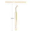Ms.Queen Lash Tweezers for Eyelash Extension-Professional Lashing Tweezers for Mega