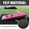 2 Packs Cornhole Mats 5 x 8 Ft Felt Prevent