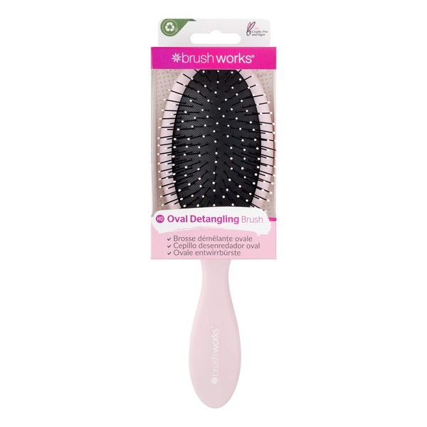 Detangling Oval Hair Brush Pink