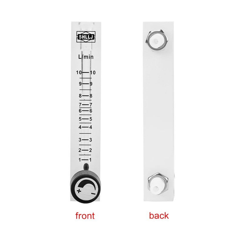 Hilitand Gas Flowmeter, LZQ-7 Flowmeter 1-10LPM Flow Meter, with Control