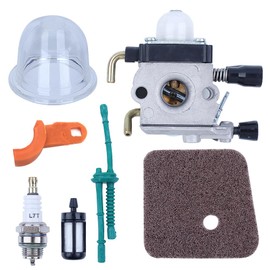 Carburettor Kit for Stihl C1Q-S97 FS55 FS55R FS38 FS45 FS46 KM55, ADEFOL Carburettor with Gasket Fuel Filter Air Filter Fuel Line Spark Plug