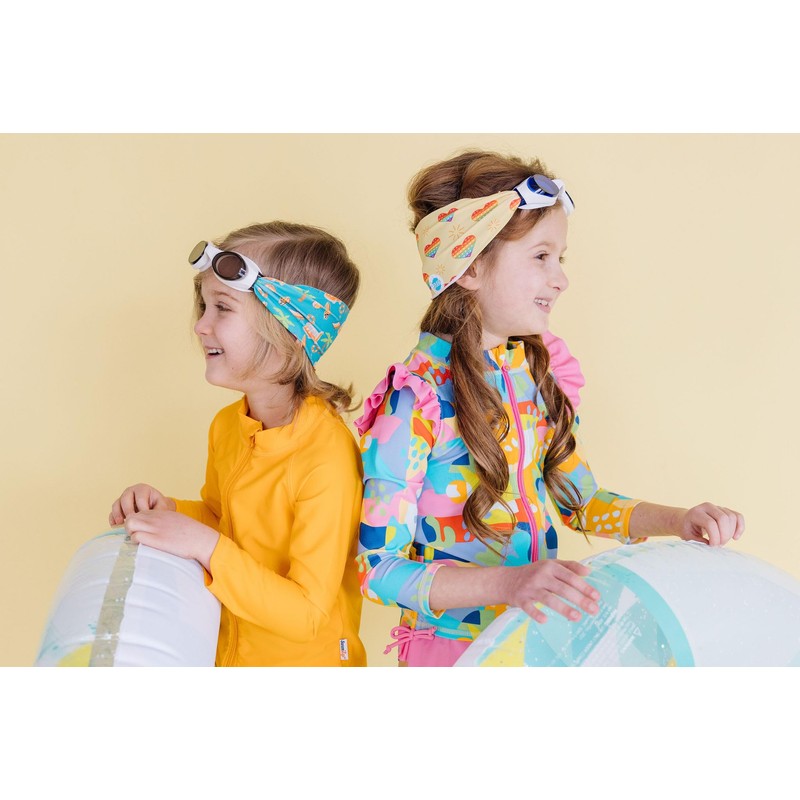 Splash Place SWIM GOGGLES with Fabric Strap - RAINBOW UNICORN