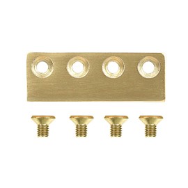 National Hardware N700-107 Interior Sliding Barn Door Hardware Connecting Adaptor, 3-1/8", Brushed Gold