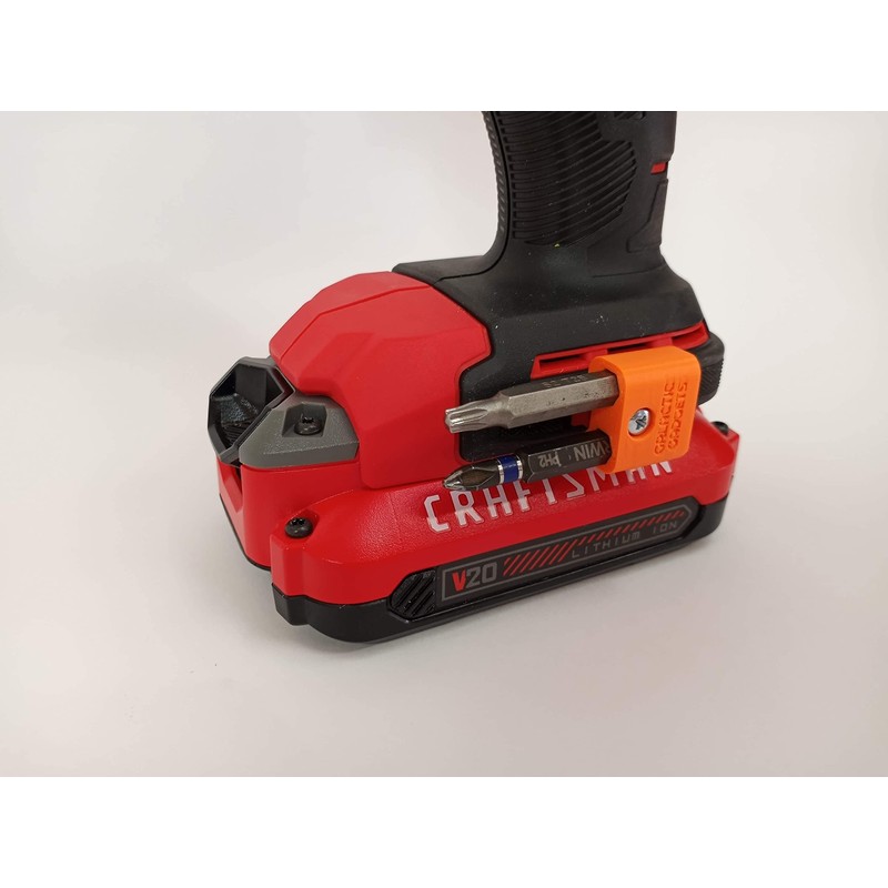 MAGNETIC Bit Holder for DEWALT 20V Drill/Driver, Side Mounted, Strong