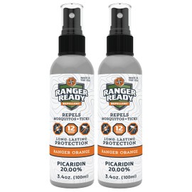 Ranger Ready Picaridin Insect Repellent, Ranger Orange Scent - DEET-Free Travel Size Bug Spray (3.4 Oz, Pack of 1)