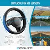 PIC AUTO Steering Wheel Cover, Blue Thick Rhombic Foam and